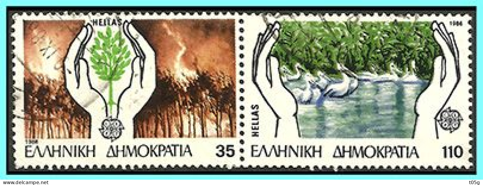 GREECE-GRECE- HELLAS 1986:  Europa CEPT - Se Tenant - Compl Set Used - Oblitérés