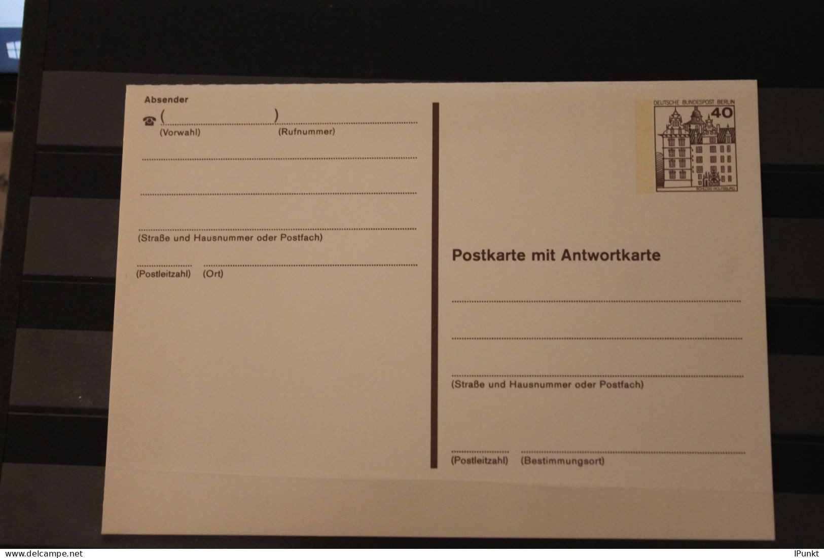 Berlin 1982; Ganzsache Burgen & Schlösser BuS: Postkarte Mit Antwortkarte  P 124; Ungebraucht - Cartoline - Nuovi