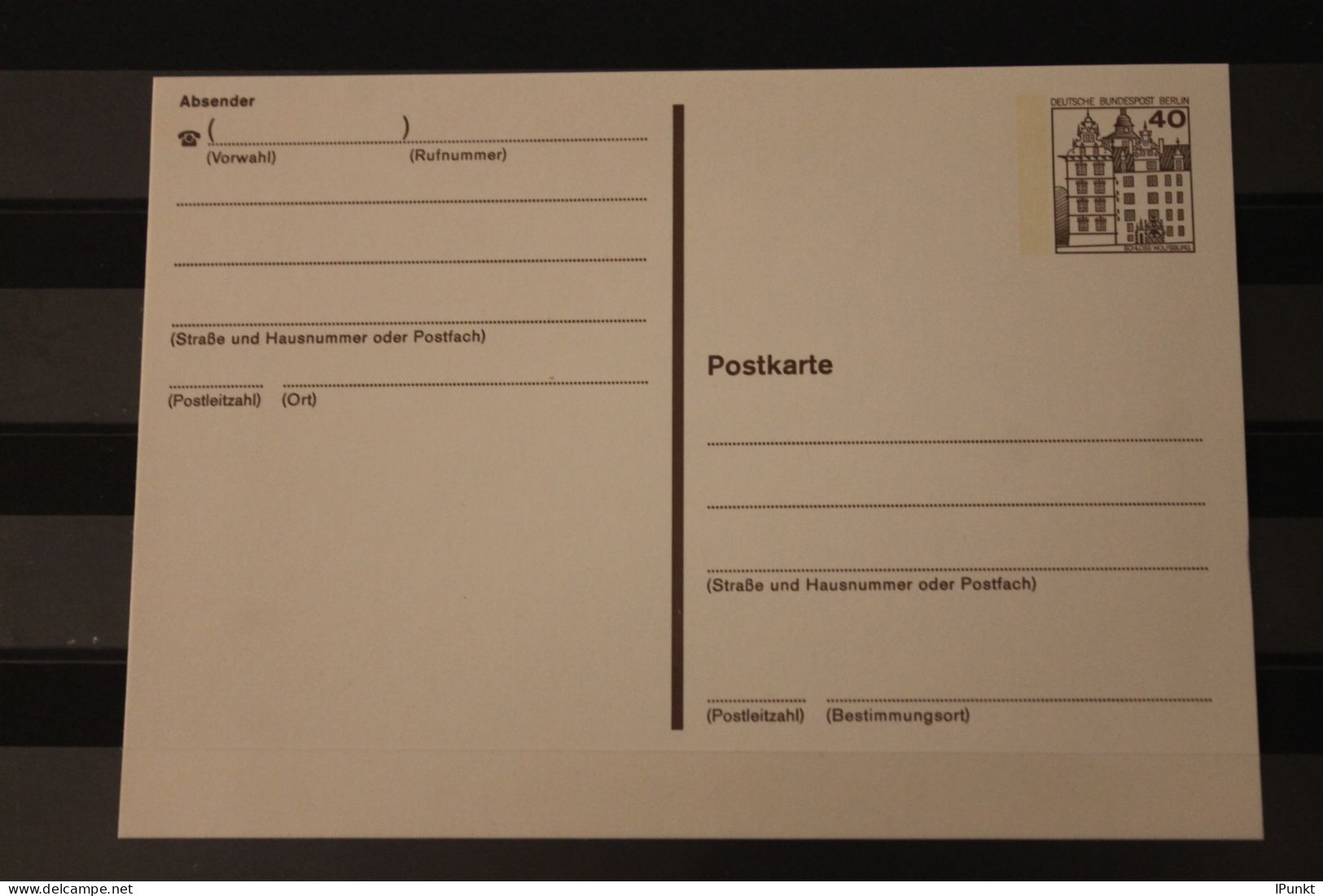 Berlin 1982; Ganzsache Burgen & Schlösser BuS: Postkarte   P 121; Ungebraucht - Cartoline - Nuovi