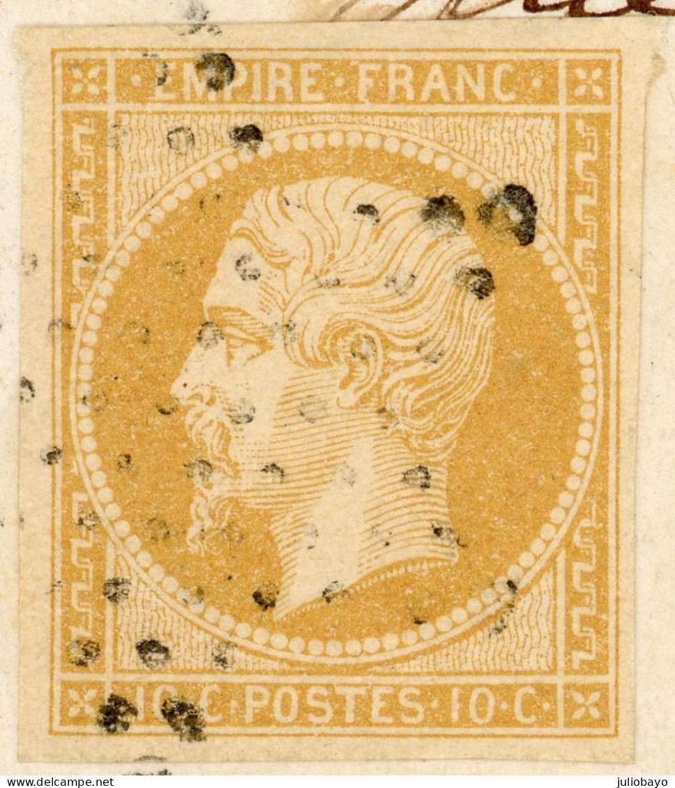 30 Aout 1855 Lac Paris N°13A Jaune Citron TTB - 1849-1876: Klassik