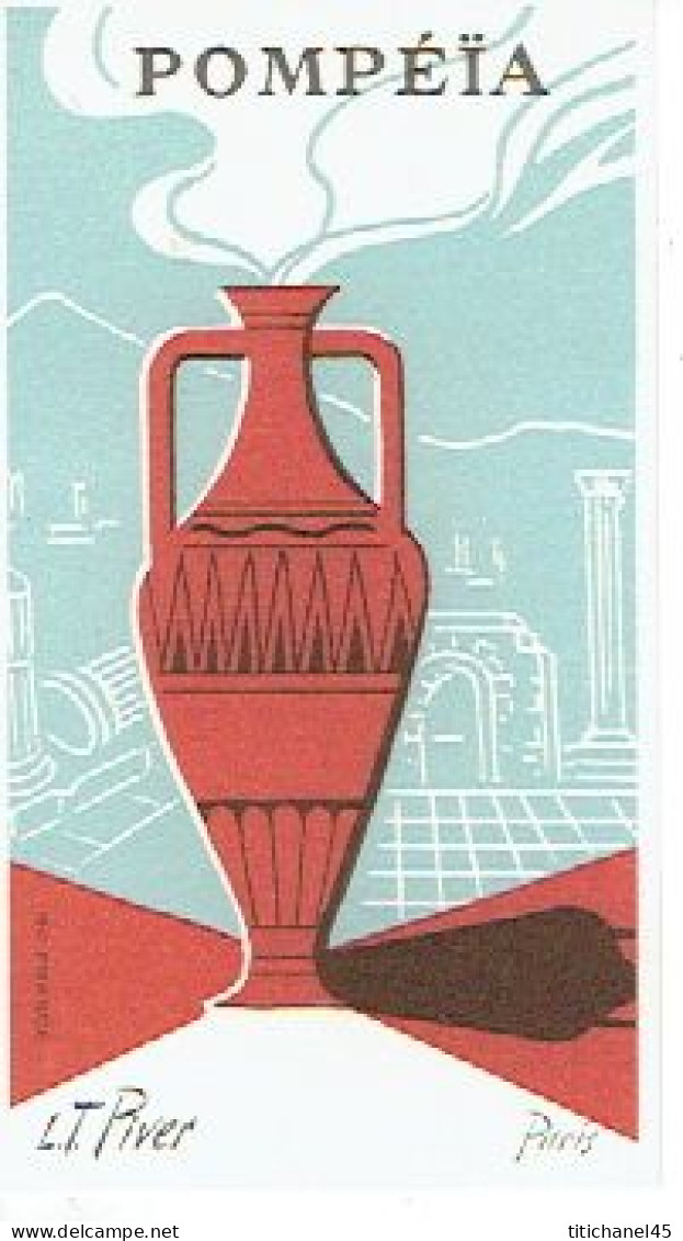 Carte Parfum POMPEÎA De L.T. PIVER - Antiquariat (bis 1960)