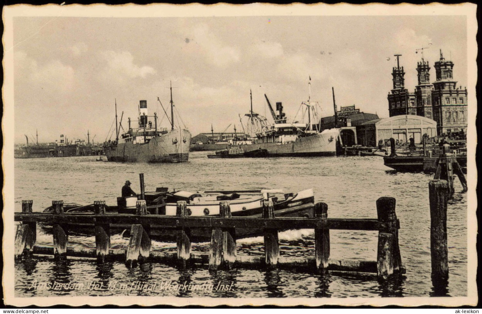 Postkaart Amsterdam Amsterdam Hafen, Dampfer 1935 - Amsterdam