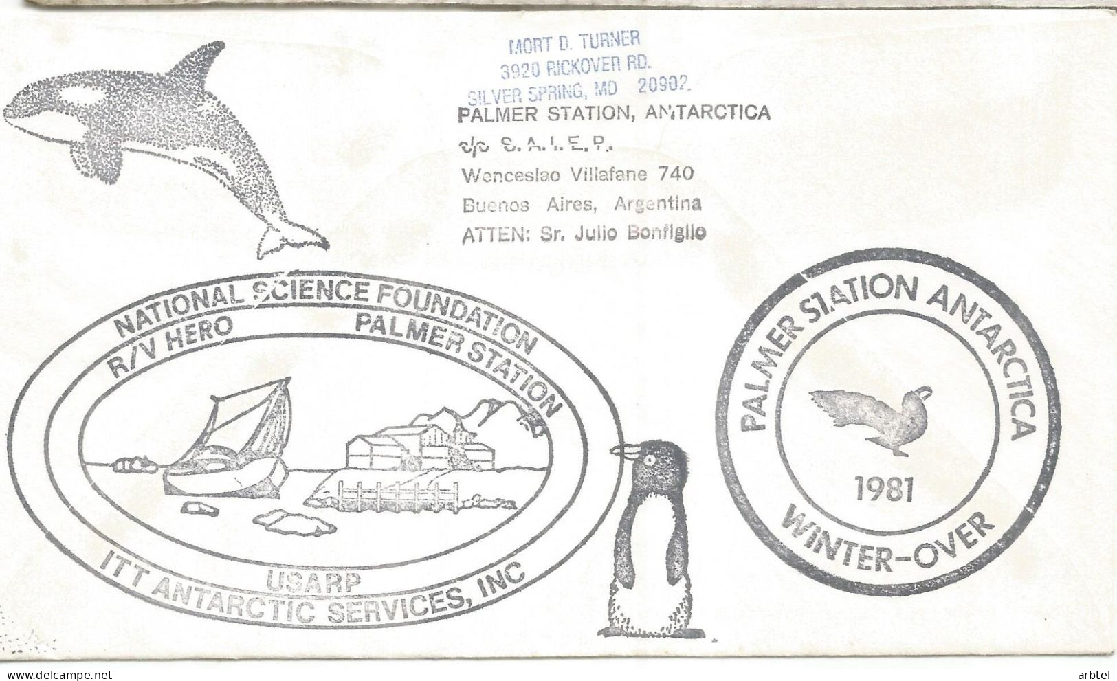 ANTARTICA ANTARCTIC ARGENTINA BASE ALMIRANTE BROWN + POLISH EXPEDITION RV HERO - Antarctic Expeditions