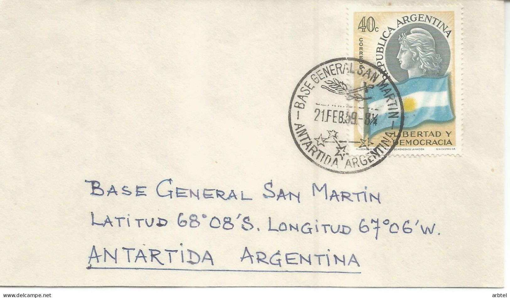 ANTARTICA ANTARCTIC ARGENTINA BASE SAN MARTIN 1959 - Research Stations