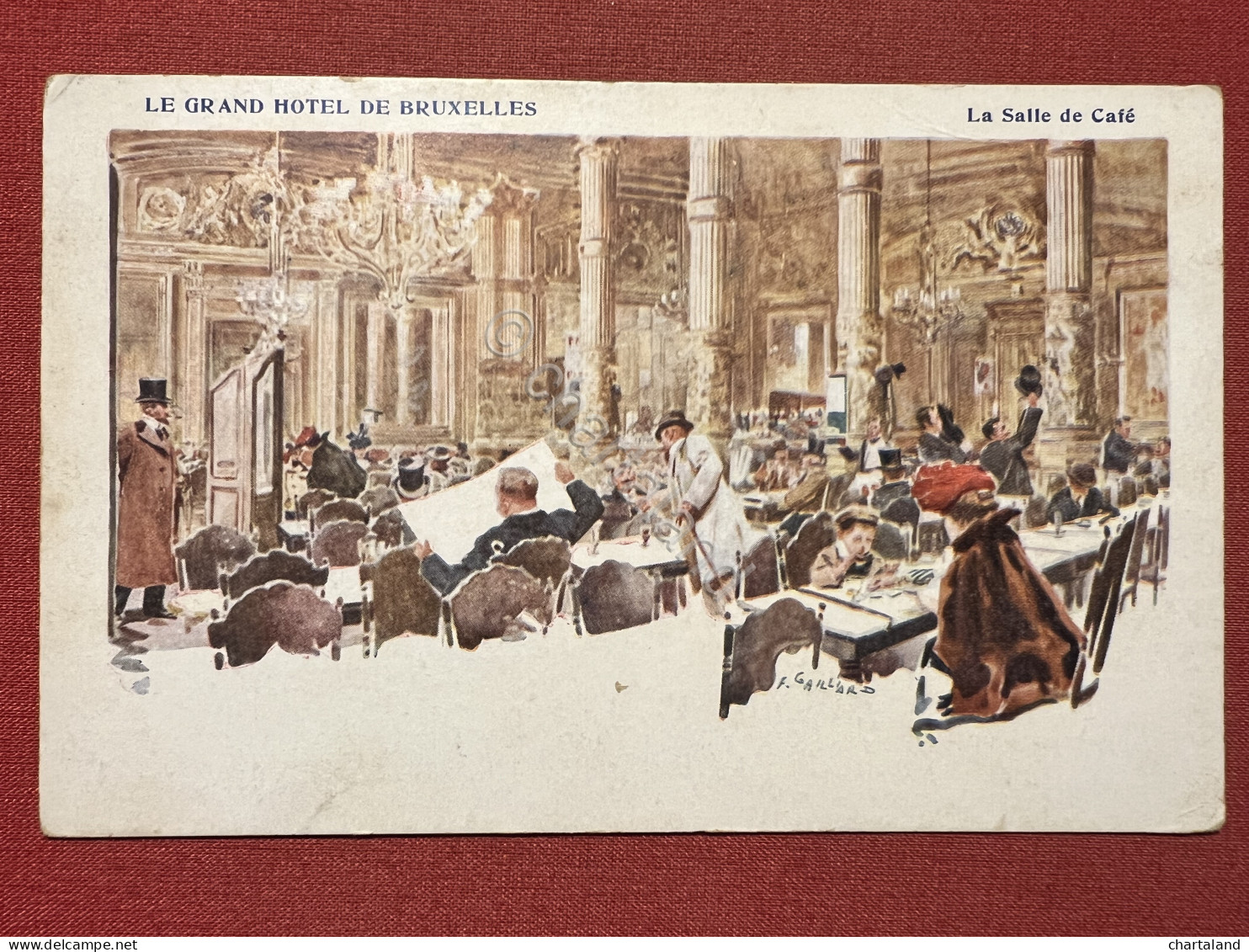 Cartolina - Le Grand Hotel De Bruxelles - La Salle De Café - 1907 - Non Classificati