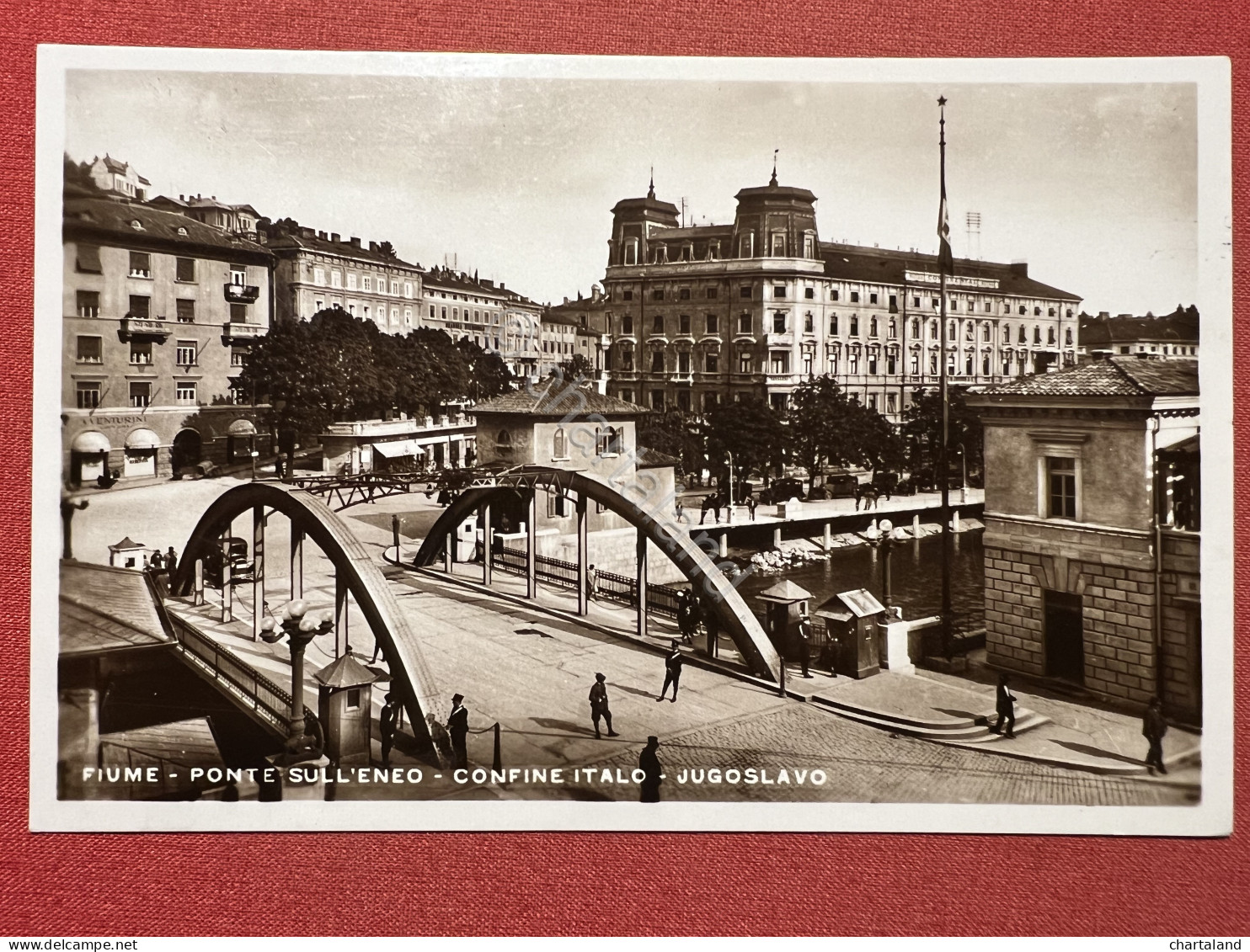 Cartolina - Fiume - Ponte Sull'Eneo - Confine Italo-Jugoslavo - 1930 Ca. - Non Classificati