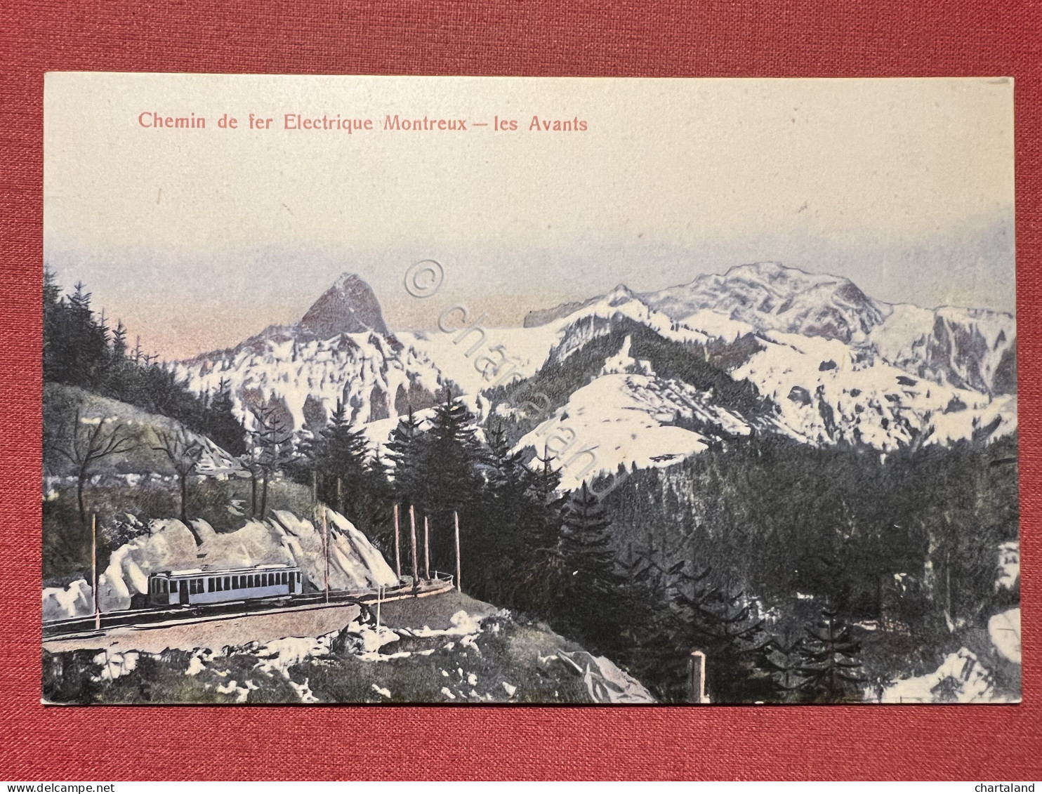Cartolina - Chemin De Fer Electrique Montreux - Les Avants - 1920 Ca. - Non Classificati