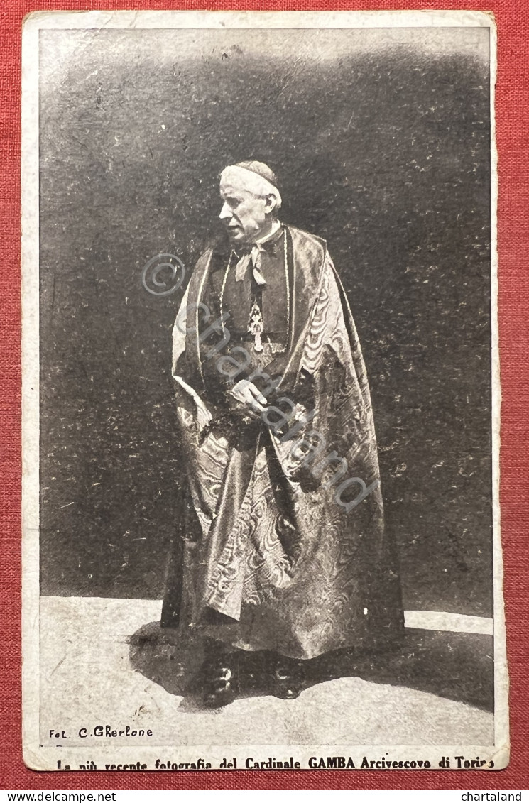 Cartolina - S. E. Il Cardinale Gamba Arcivescovo Di Torino - 1929 - Non Classificati