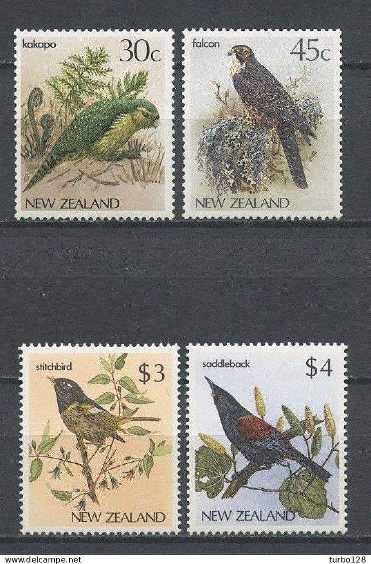 Nlle ZELANDE 1986 N° 924/927 ** Neufs  MNH  Superbes C 16 € Faune Oiseaux  Birds Animaux Falco Strigops Creadion - Unused Stamps