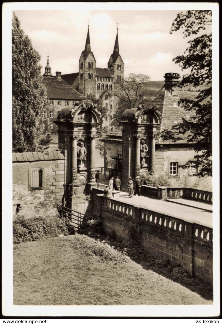 Höxter (Weser) Schloß Kloster Corvey Blick Auf Schloßportal Und Westwerk   1960 - Hoexter