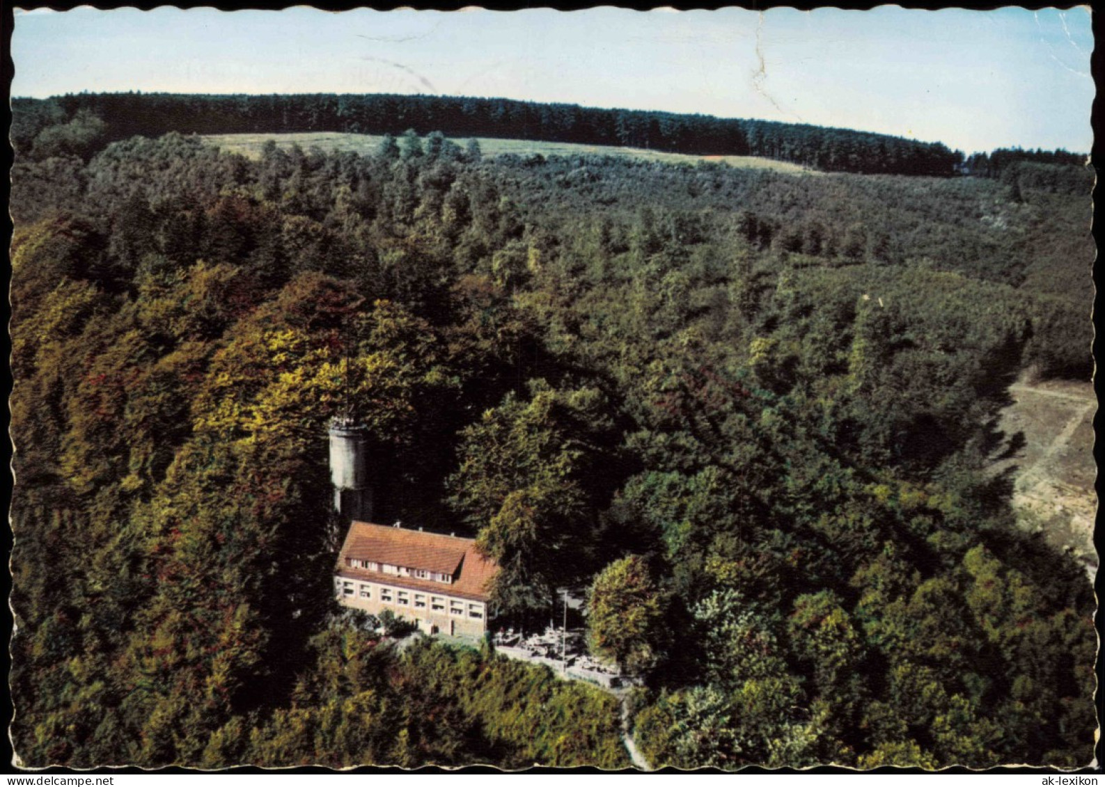 Ansichtskarte Bad Driburg Umland-Ansicht Iburg Mit Sachsenklause 1966 - Bad Driburg