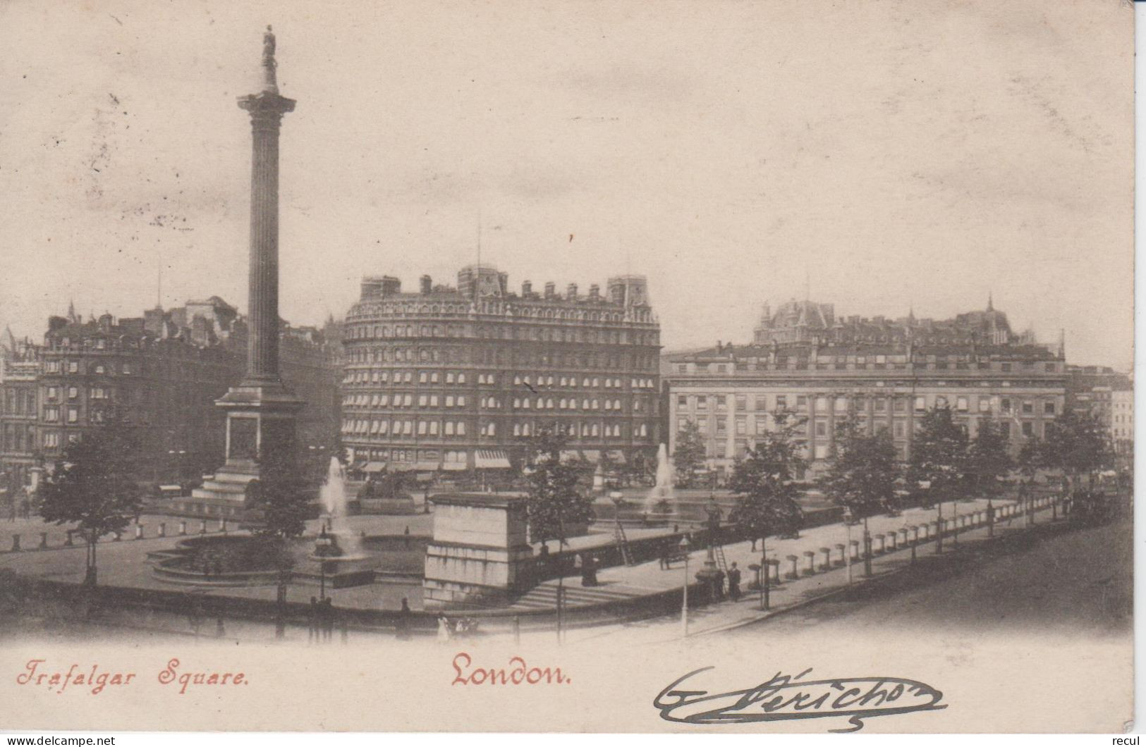 ANGLETERRE - LONDON - Trafalgar Square ( - Timbre à Date De 1903 ) - Trafalgar Square
