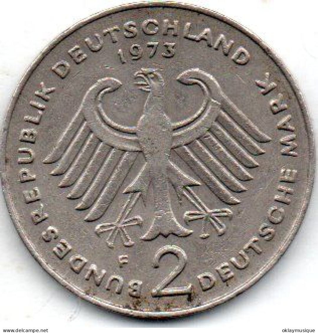 2 Deutsches Mark 1973F - Zypern