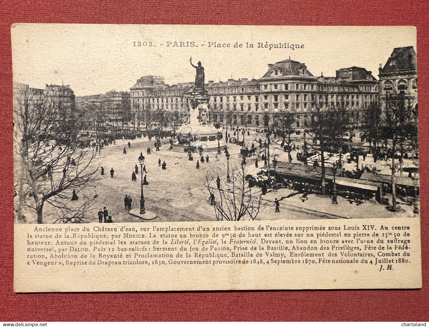 Cartolina - Francia - Paris - Place De La République - 1910 Ca. - Non Classificati