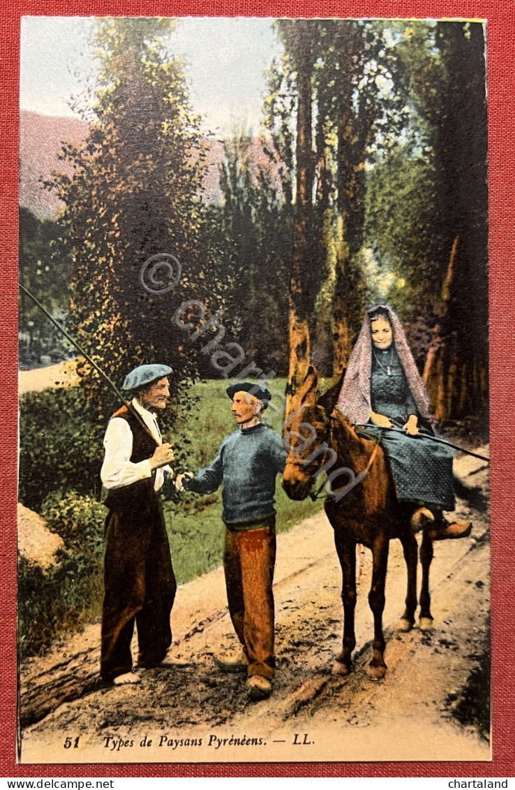 Cartolina - Types De Paysans Pyrénées - 1910 Ca. - Non Classificati