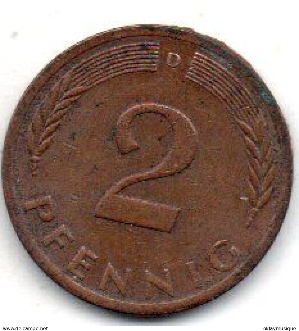 2 Pfennig 1976D - 2 Pfennig