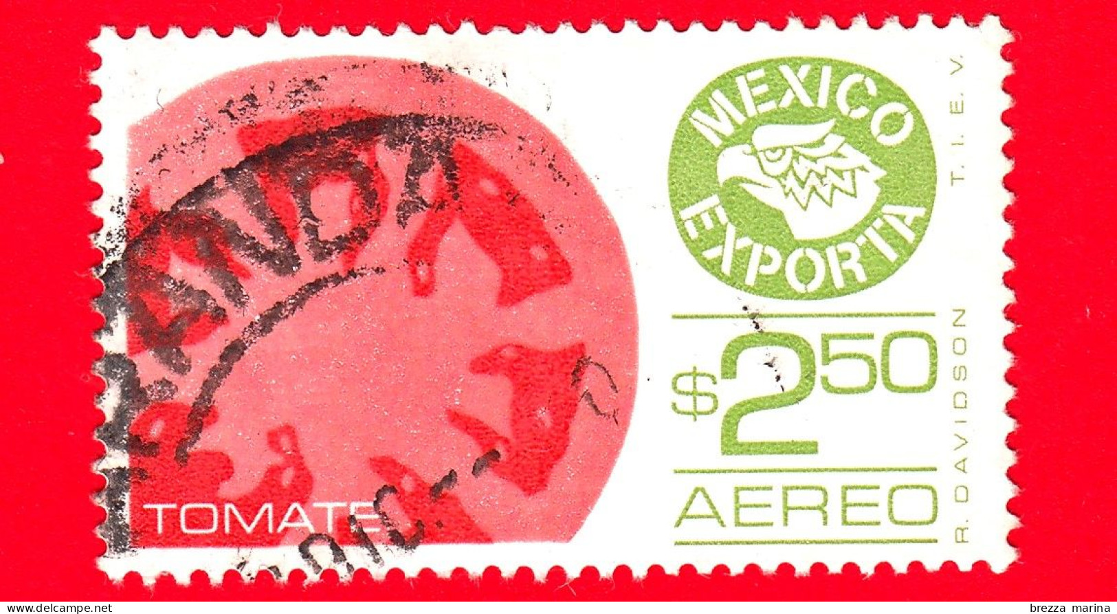 MESSICO - Usato - 1979 - Mexico Exporta - Pomodori - Tomate - Tomatoes - $ 2.50 - Aereo - Mexico