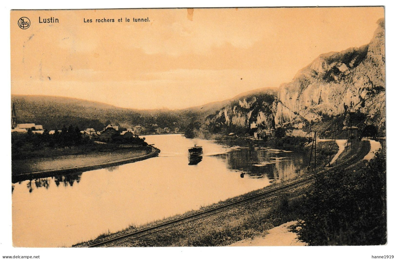 Lustin Sur Meuse Les Rochers Et Le Tunnel Profondeville Namur Htje - Profondeville