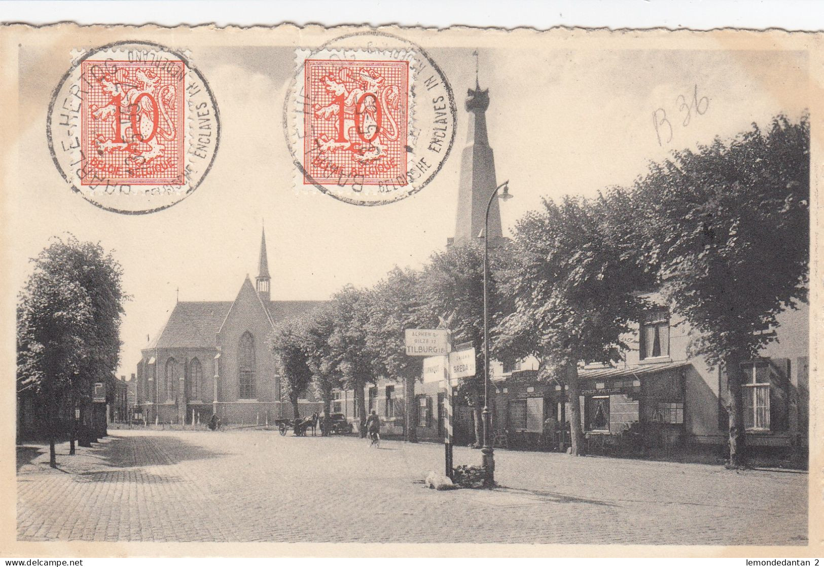 Baarle-Nassau-Hertog, - Belgische Kerk En Singel - Baarle-Hertog