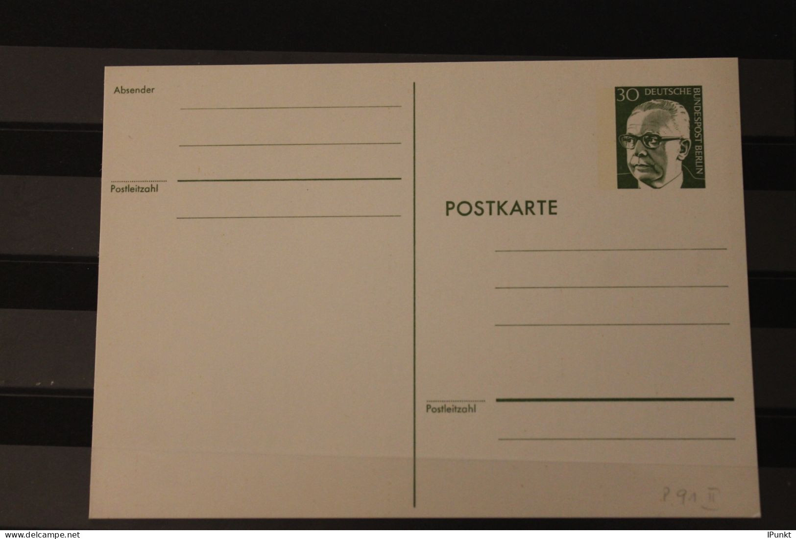 Berlin 1973; Ganzsache G. Heinemann Postkarte   P 91 II; Ungebraucht - Cartoline - Nuovi
