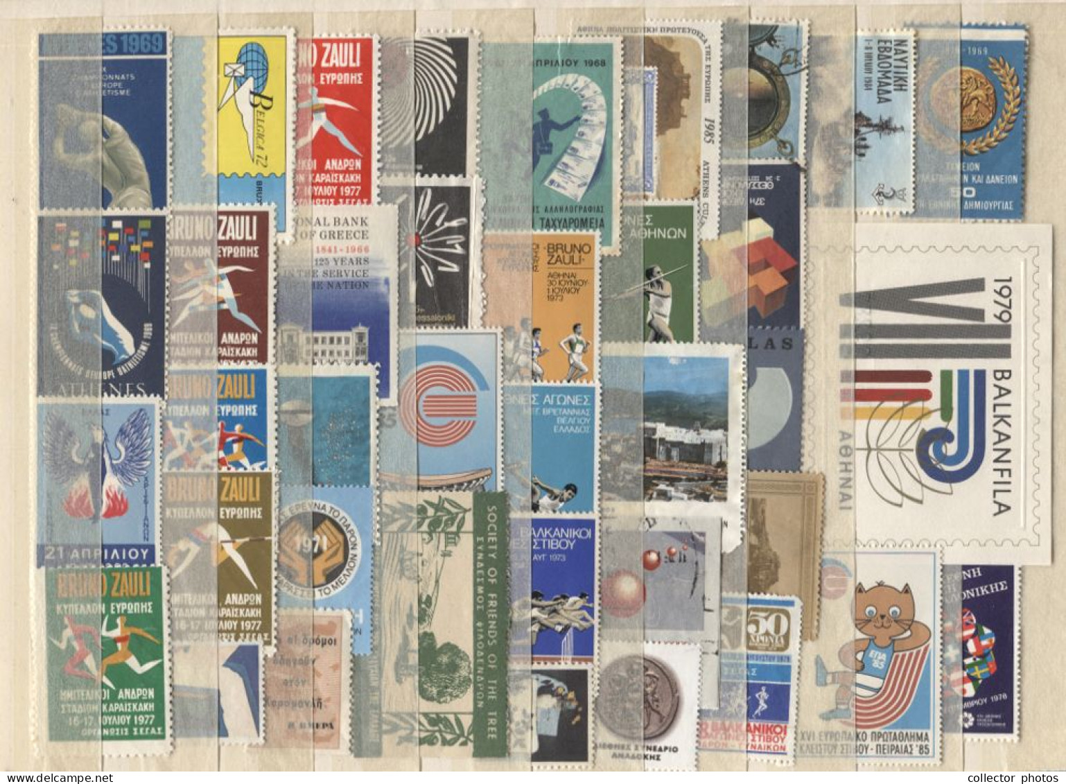 Greece. Lot Of 38 Poster Stamps - Vignettes, All Differents [de073] - Revenue Stamps