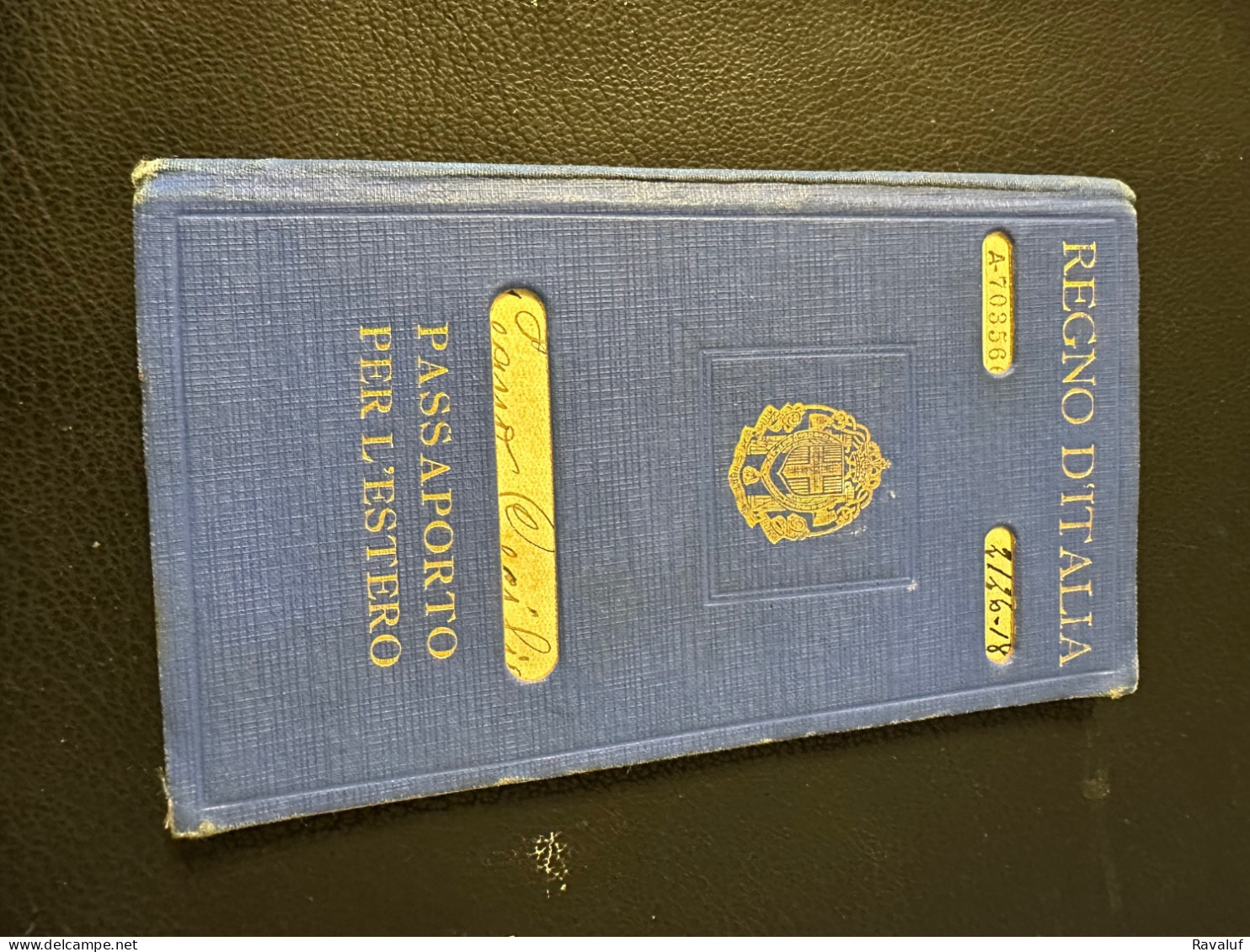 Italy, Kingdom, Travel Passport Issued By Nizza Consulate - Collections