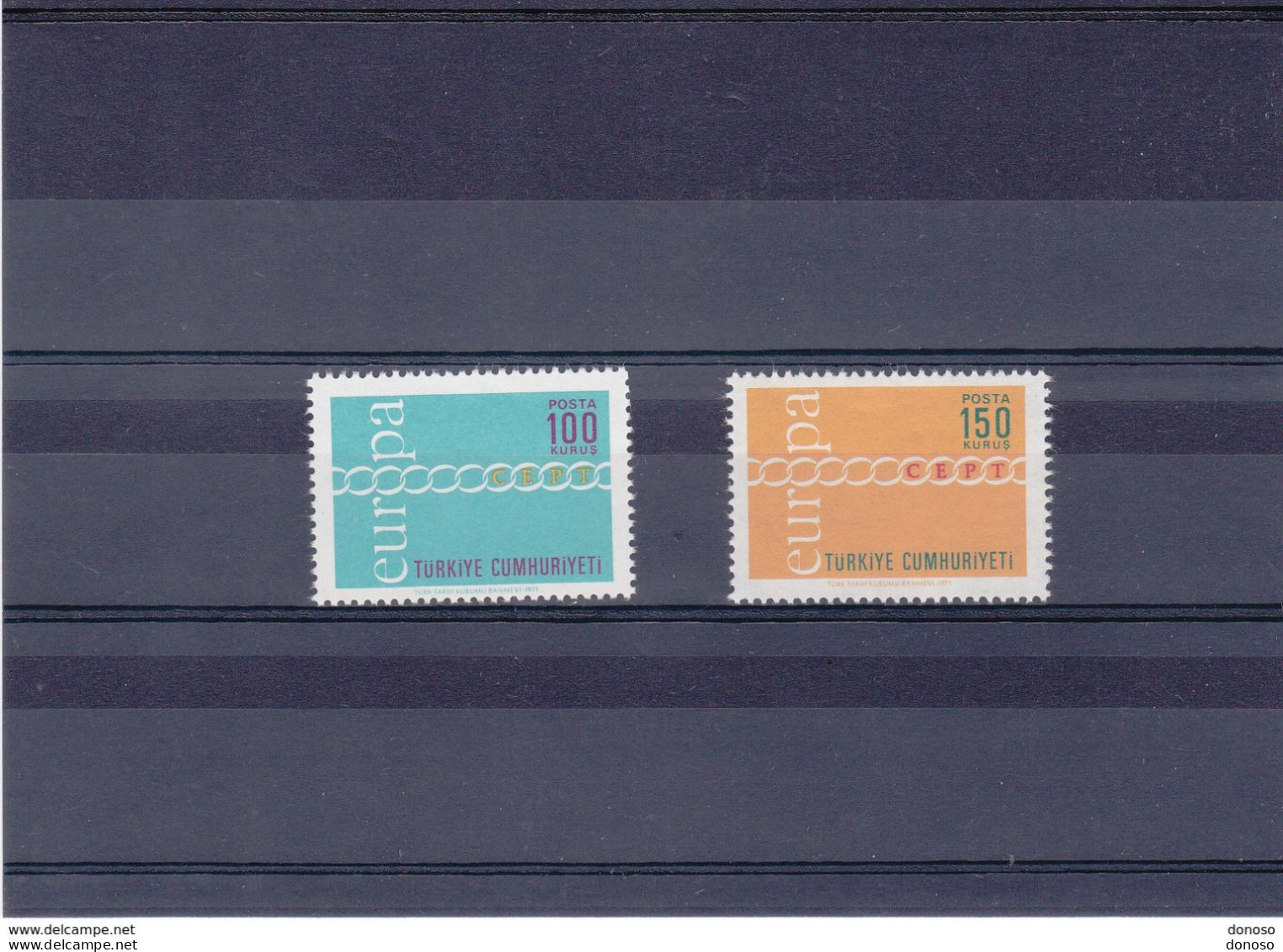 TURQUIE 1971 EUROPA Yvert 1981-1982, Michel 2210-2211 NEUF** MNH Cote 3 Euros - Unused Stamps