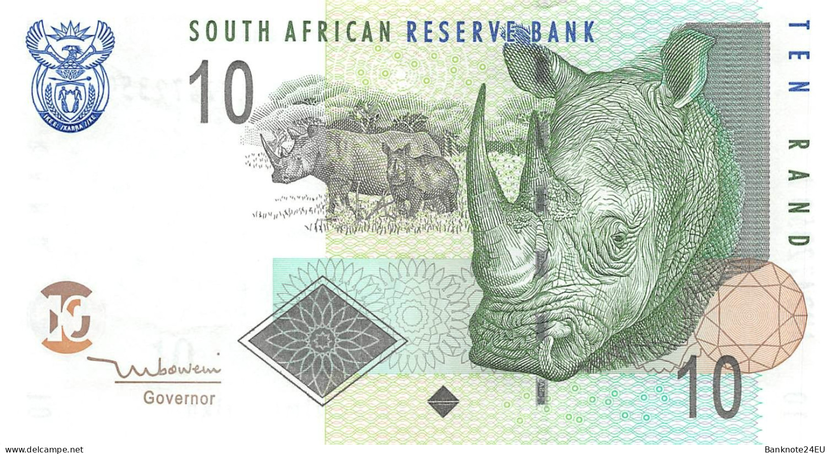 South Africa 10 Rand 2005 Unc Pn 128a - Afrique Du Sud