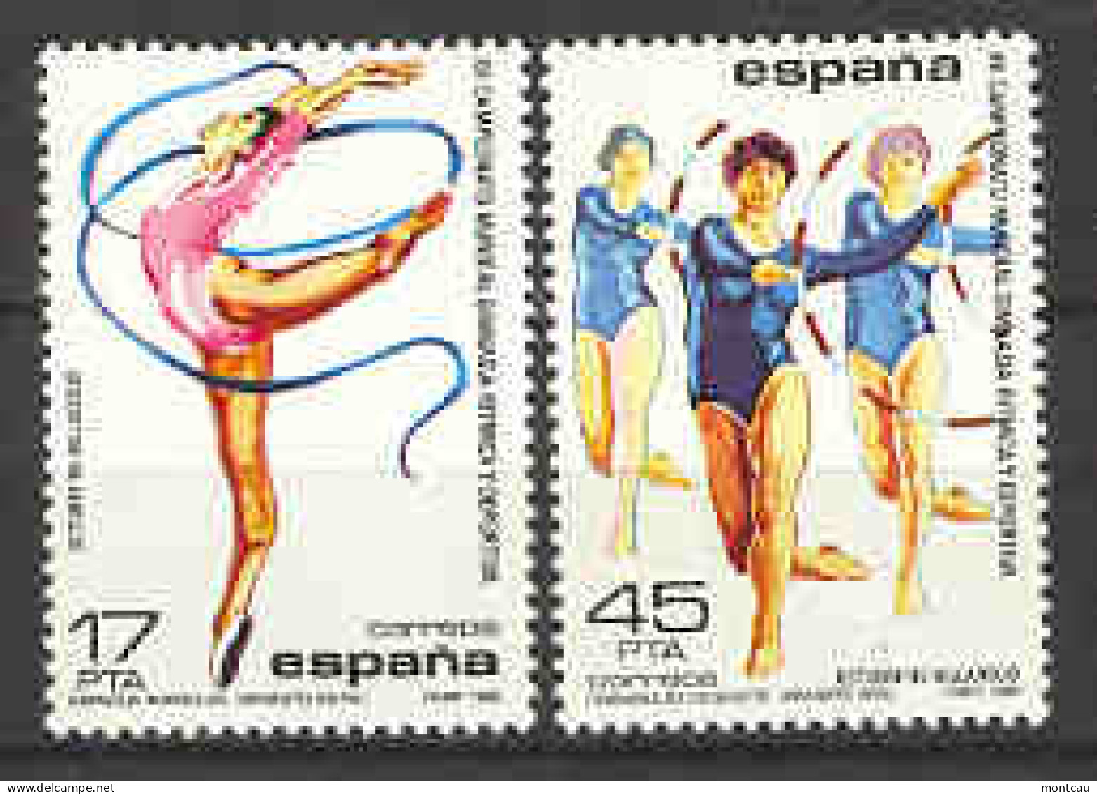 Spain 1985 - Camp. Gimnasia Ed 2811-12 (**) - Gymnastique