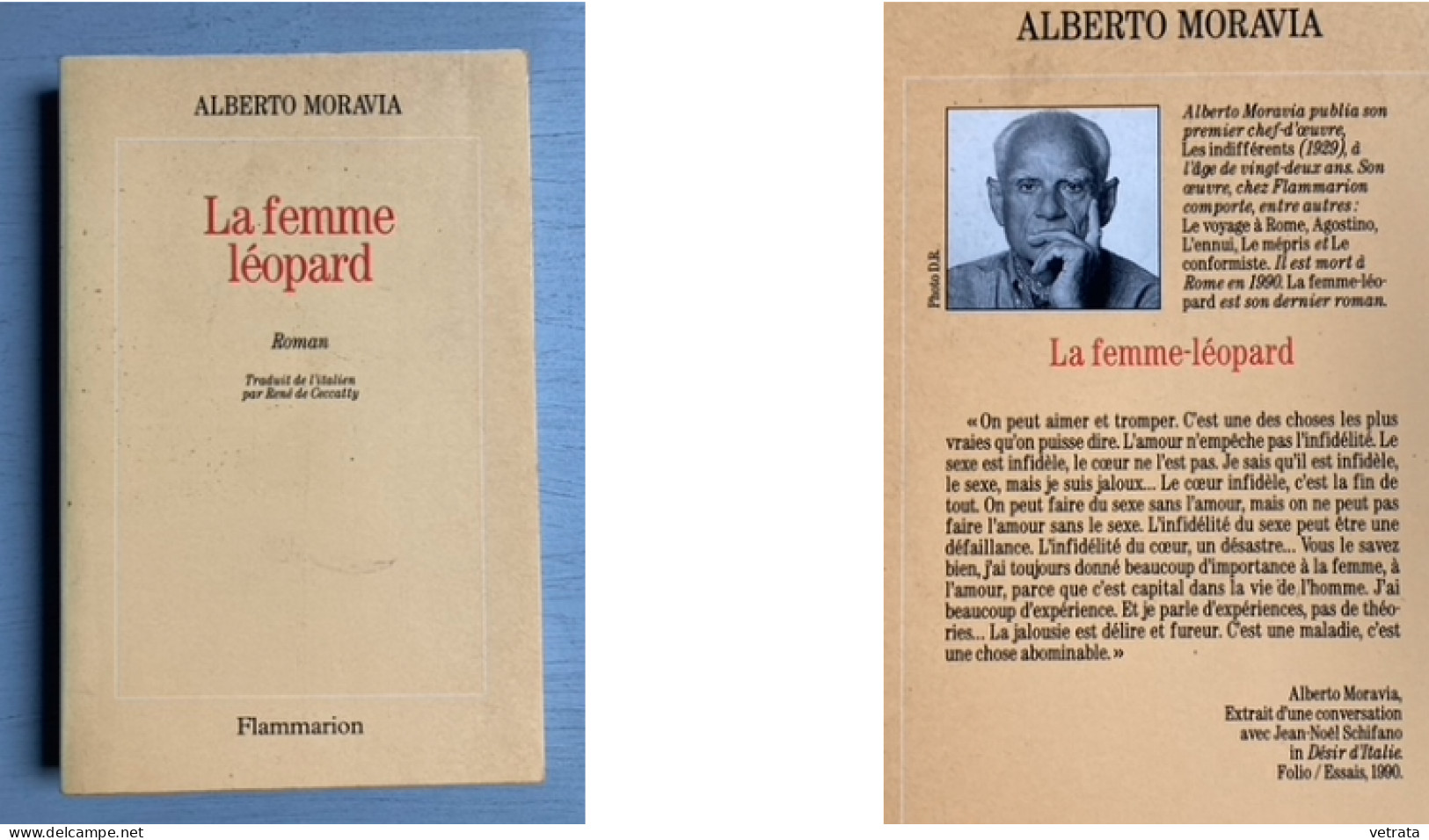 Alberto Moravia : 8 Livres (2 Grands Formats & 6 Collection De Poche, J’ai Lu & Garnier Flammarion) = L’homme Qui Regard - Lots De Plusieurs Livres