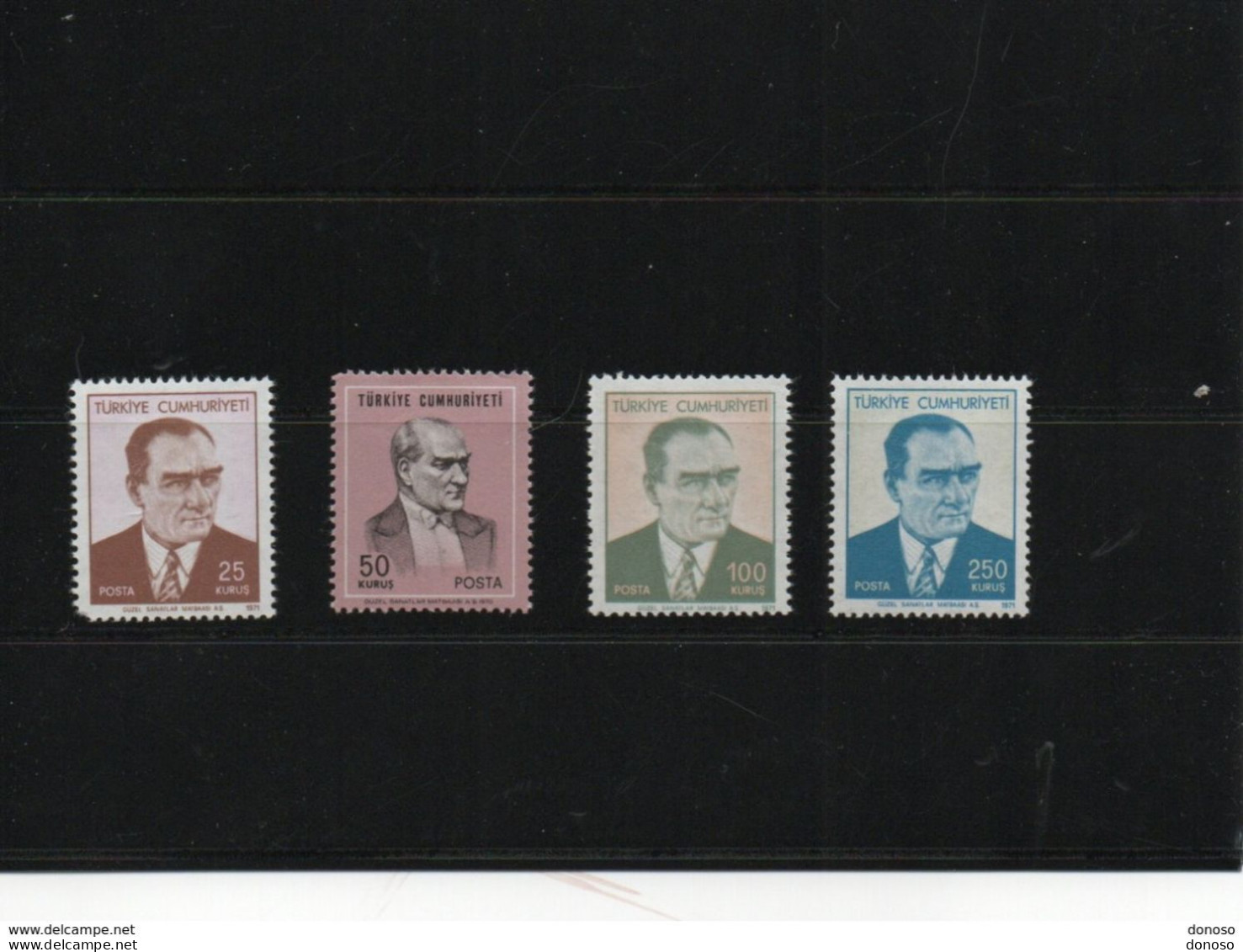 TURQUIE 1971 ATATÜRK Yvert 1983-1986 NEUF** MNH Cote : 36 Euros - Unused Stamps