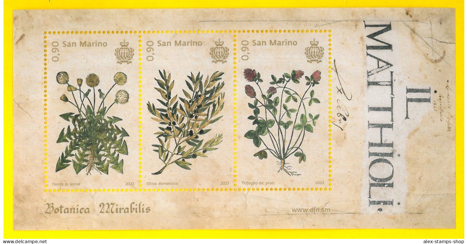 SAN MARINO 2023 Botanica Mirabilis Foglietto - New Minisheet - Neufs