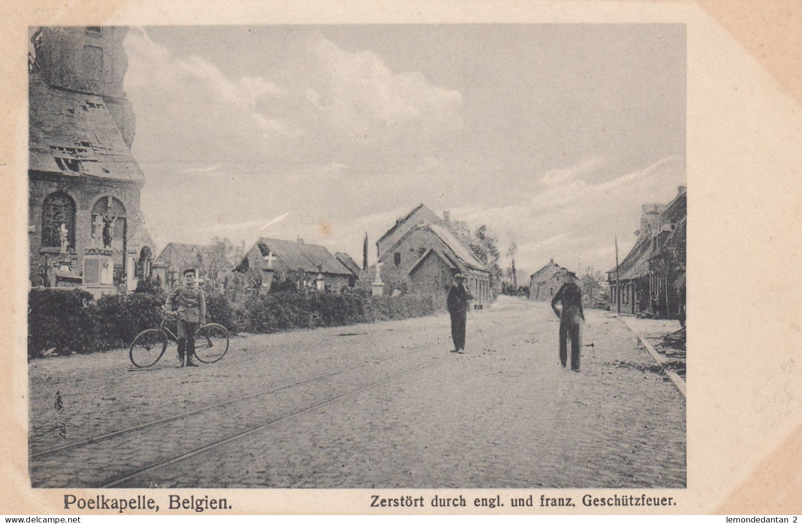 Poelcapelle - Zerstört Durch Englisches Und Französ. Geschützfeuer - Langemark-Pölkapelle