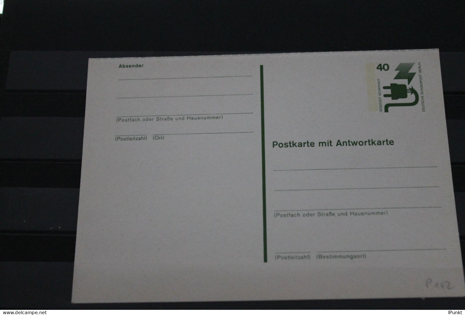 Berlin 1975; Ganzsache Unfallverhütung Postkarte Mit Antwortkarte  P 102; Ungebraucht - Cartoline - Nuovi