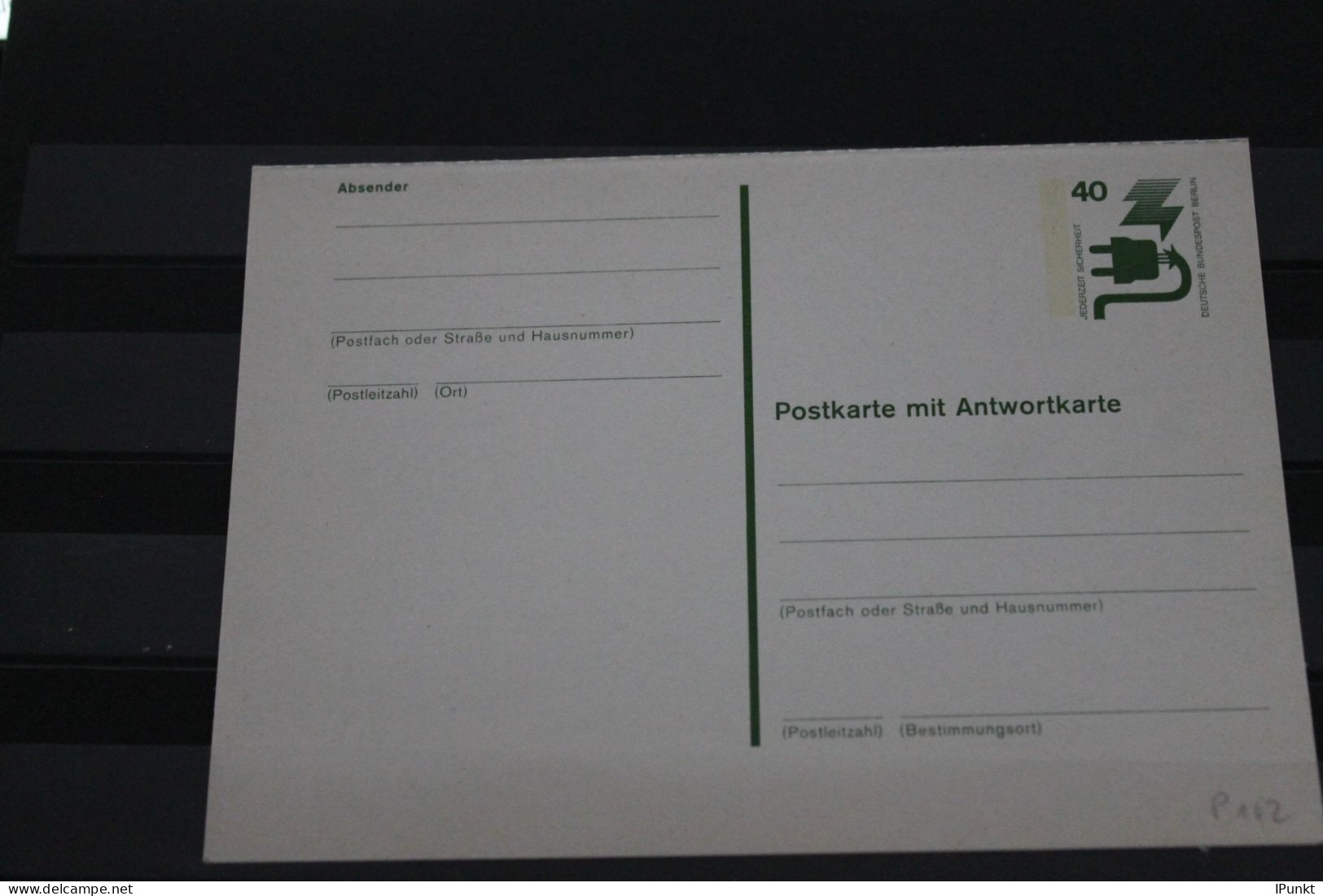 Berlin 1975; Ganzsache Unfallverhütung Postkarte Mit Antwortkarte  P 102; Ungebraucht - Cartes Postales - Neuves