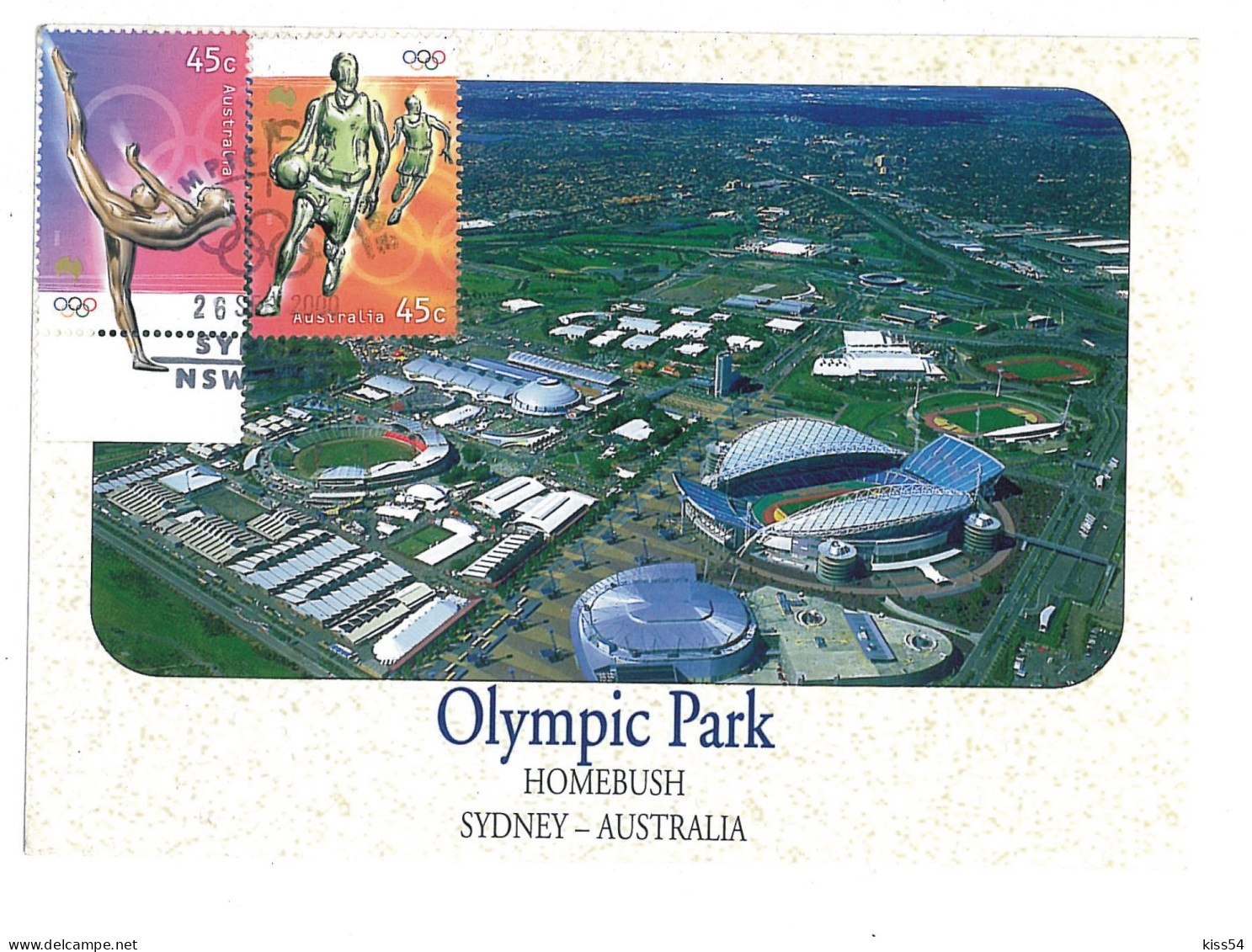 MAX 41 - 198 OLIMPIC PARK, Sydney, Romania - Maximum Card - 2000 - Estate 2000: Sydney