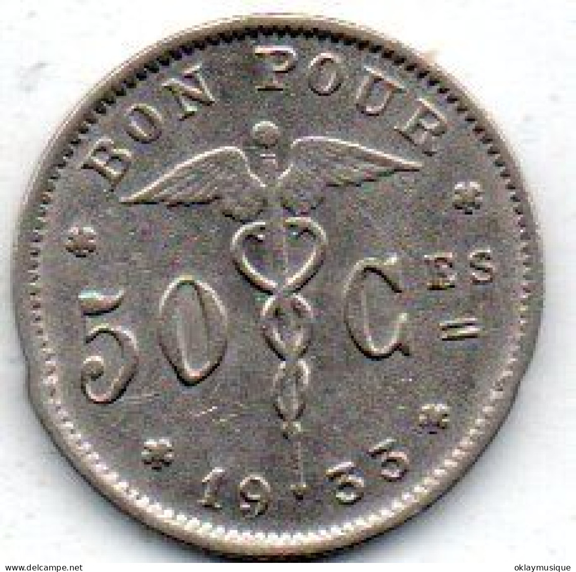 50 Centimes 1933 - 50 Cent