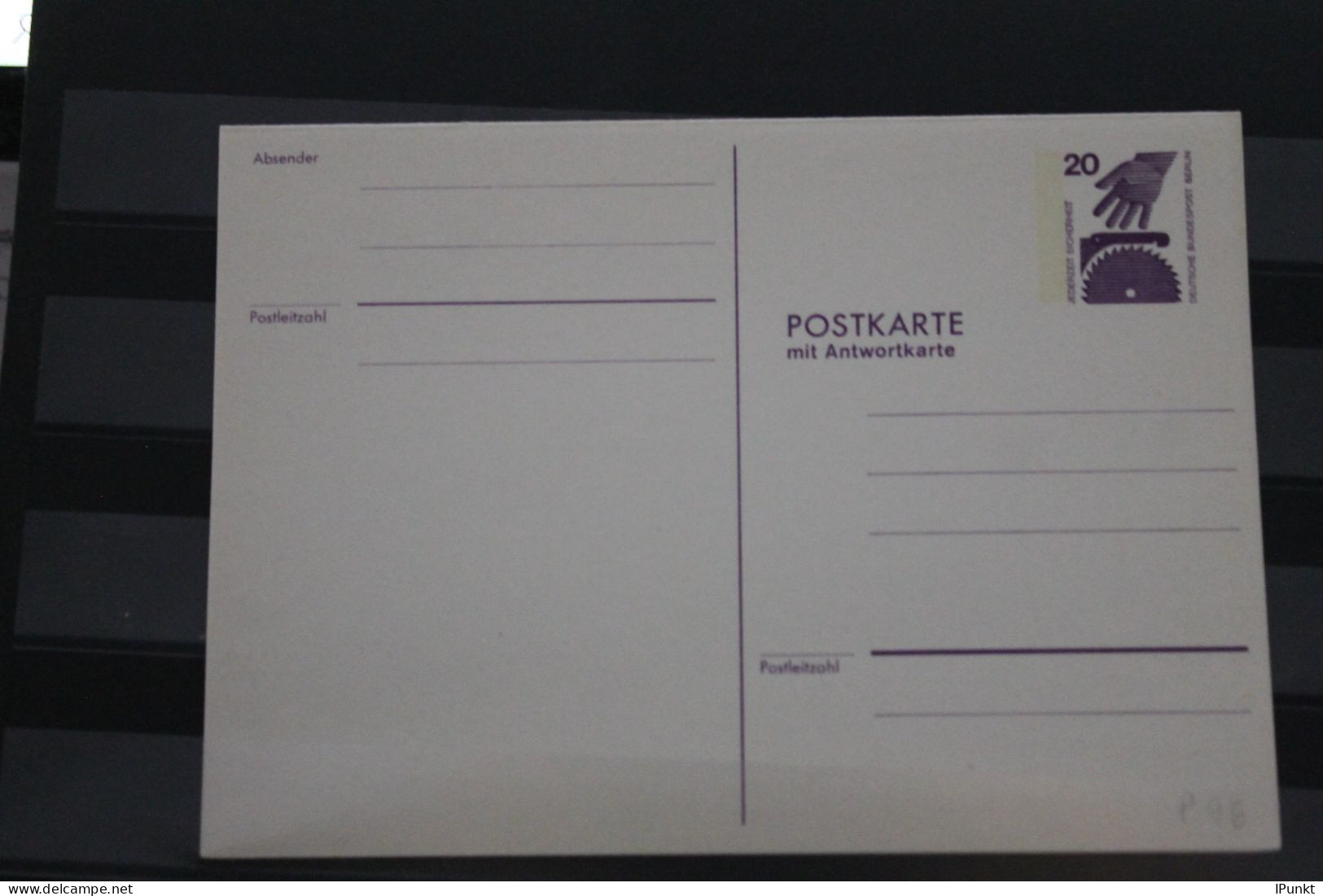 Berlin 1974; Ganzsache Unfallverhütung Postkarte Mit Antwortkarte   P 96; Ungebraucht - Cartoline - Nuovi