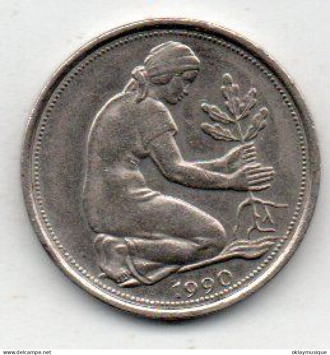 50 Pfennig 1990A - 50 Pfennig