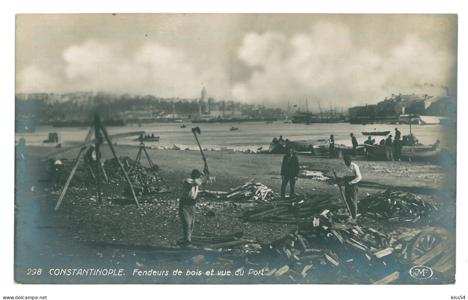 TR 15 - 21609 CONSTANTINOPLE, Harbor, Boats, Turkey - Old Postcard, Real Photo - Unused - Turchia