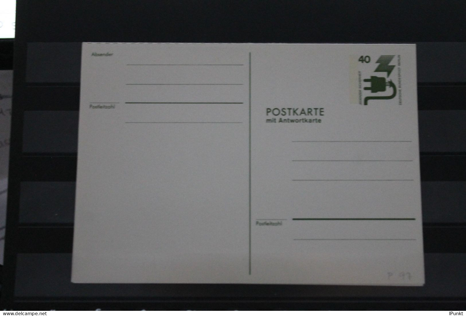 Berlin 1974; Ganzsache Unfallverhütung Postkarte Mit Antwortkarte   P 97; Ungebraucht - Postales - Nuevos