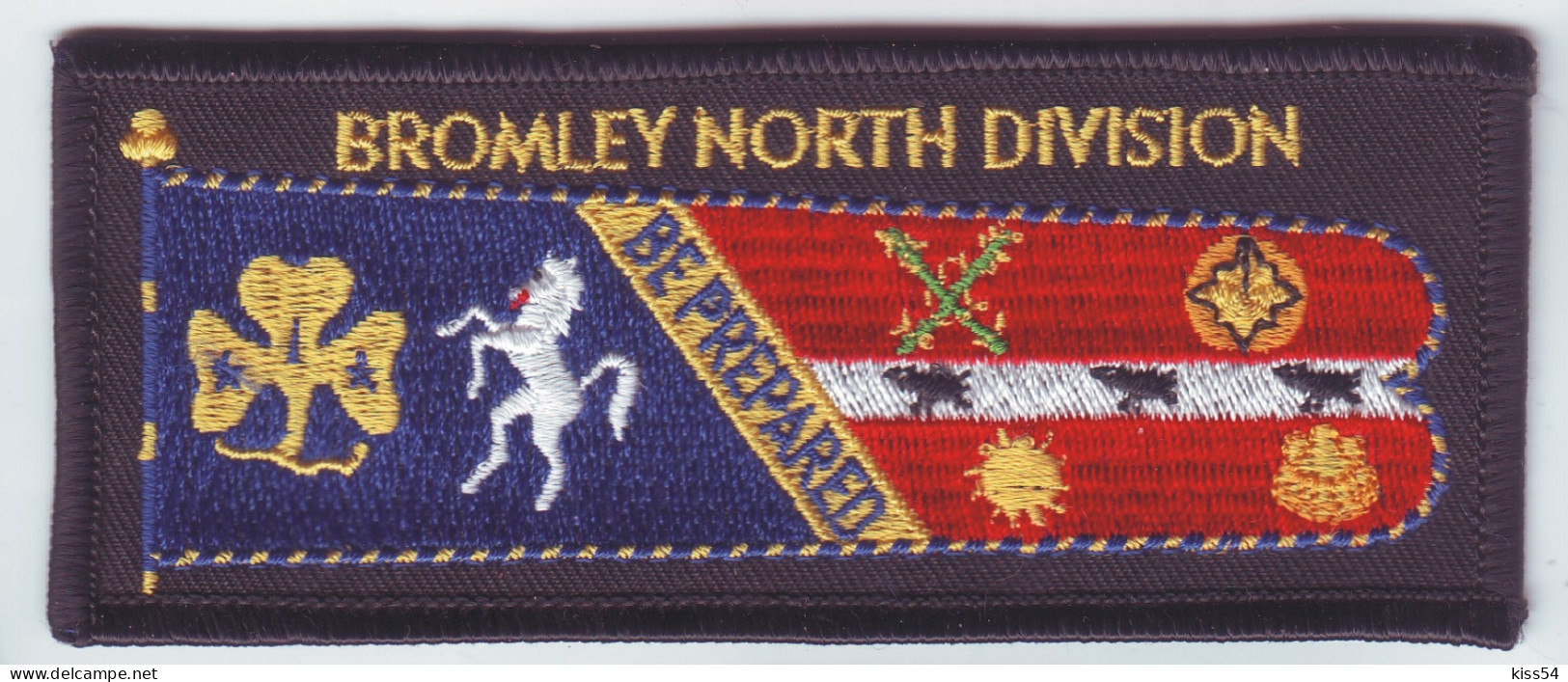 B 22 - 77 UK Scout Badge - Bromley North Division - Scoutismo