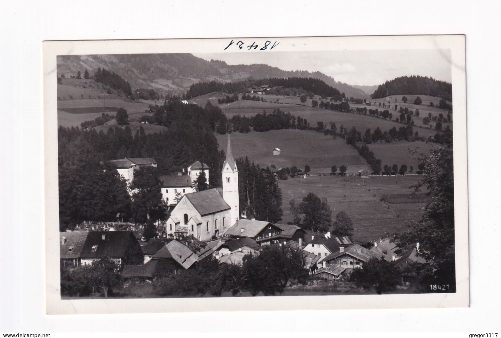 E5756) GOLDEGG Im PONGAU - Salzburg - S/W FOTO AK Kirche Häuser ALT! - Goldegg