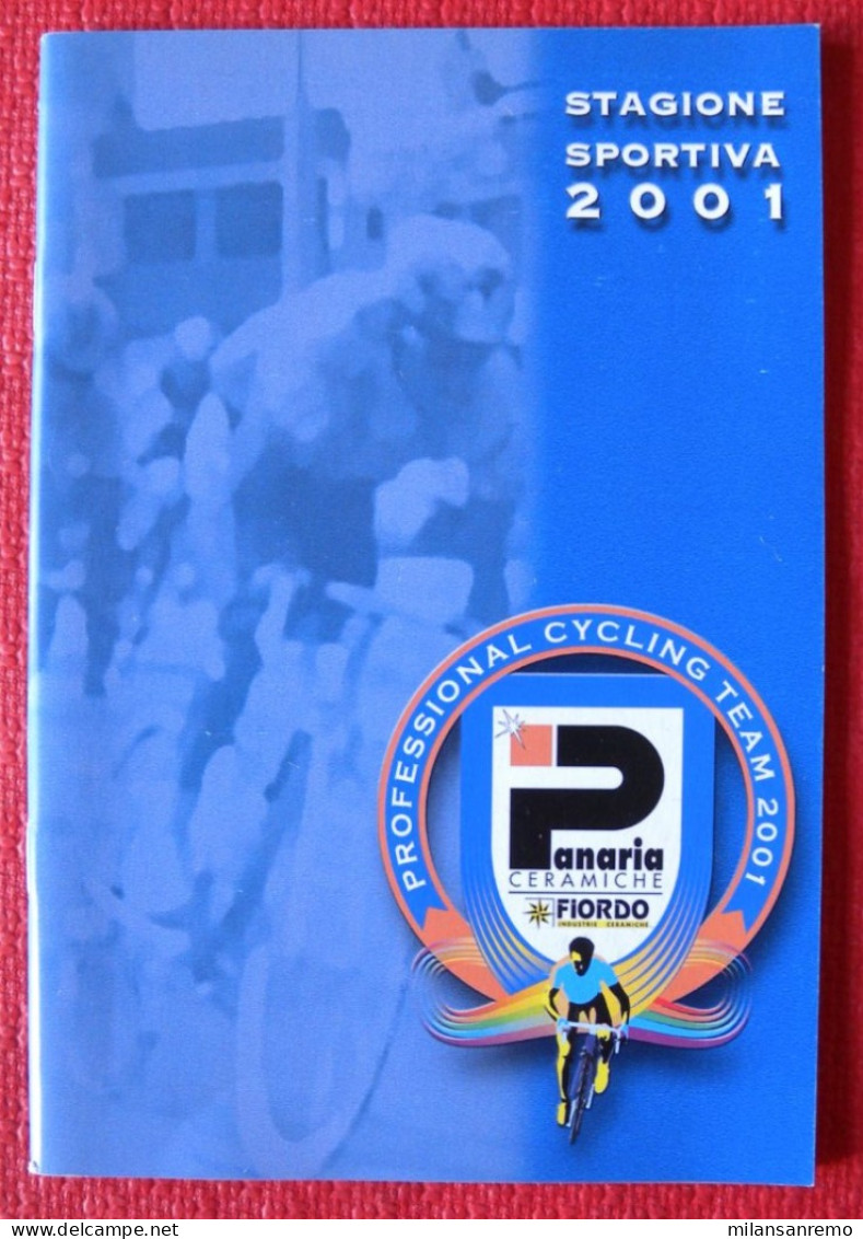 CYCLISME: CYCLISTE : LIVRET DE PRESENTATION EQUIPE PANARIA 2001 - Wielrennen