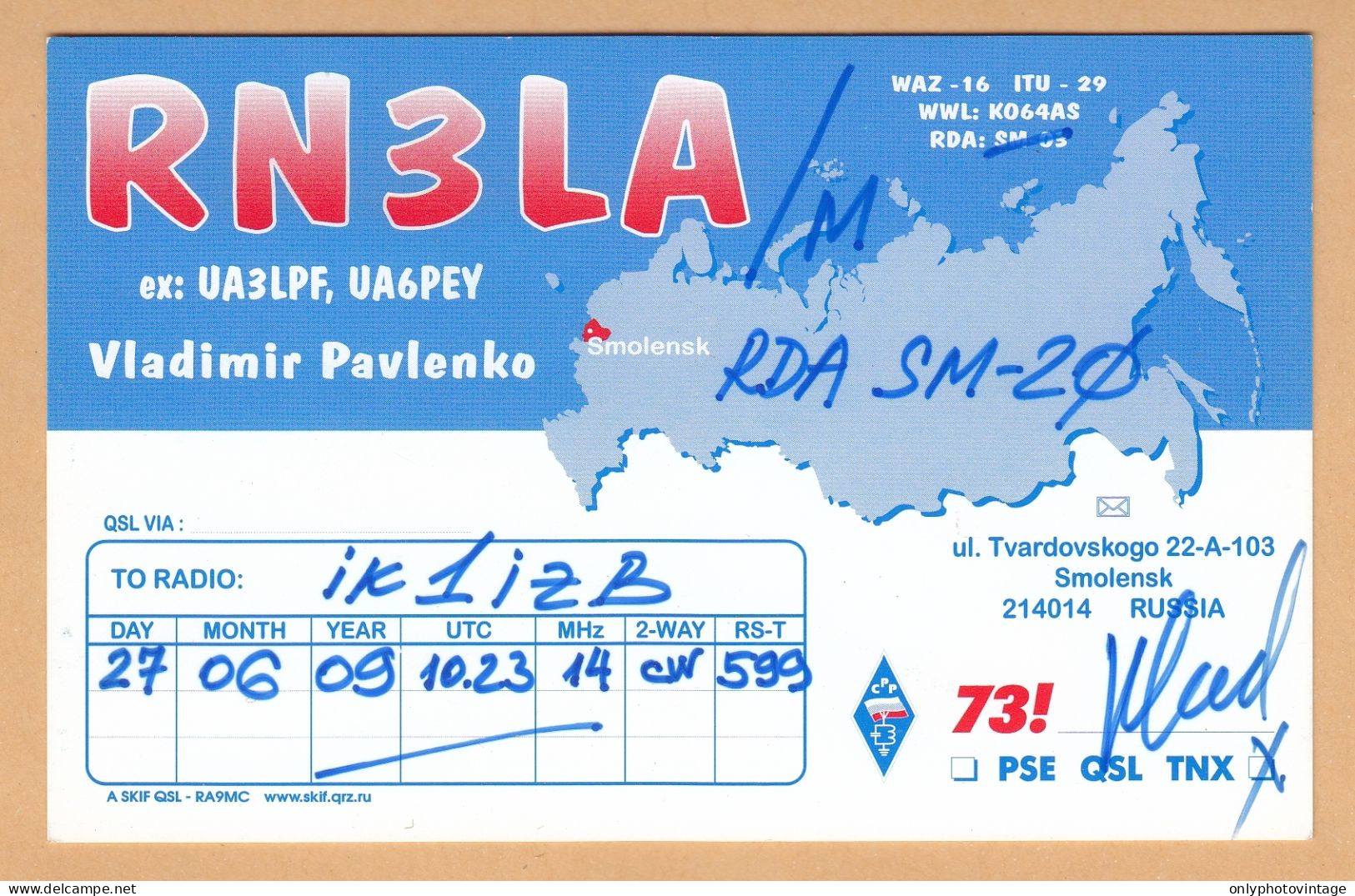 Russia, USSR, Lot 17 QSL Radio Cards - Radio Amateur