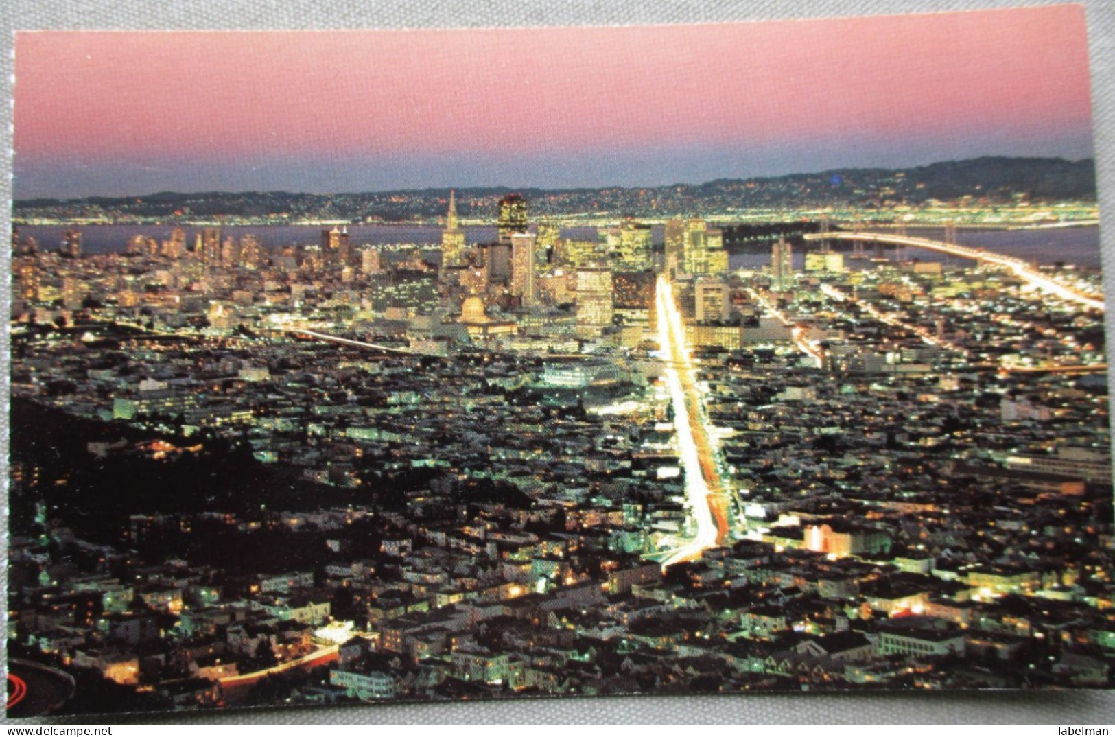 USA UNITED STATES CALIFORNIA SAN FRANCISCO SUNSET CARD ANSICHTSKARTE CARTOLINA POSTCARD CARTE POSTALE POSTKARTE - San Francisco