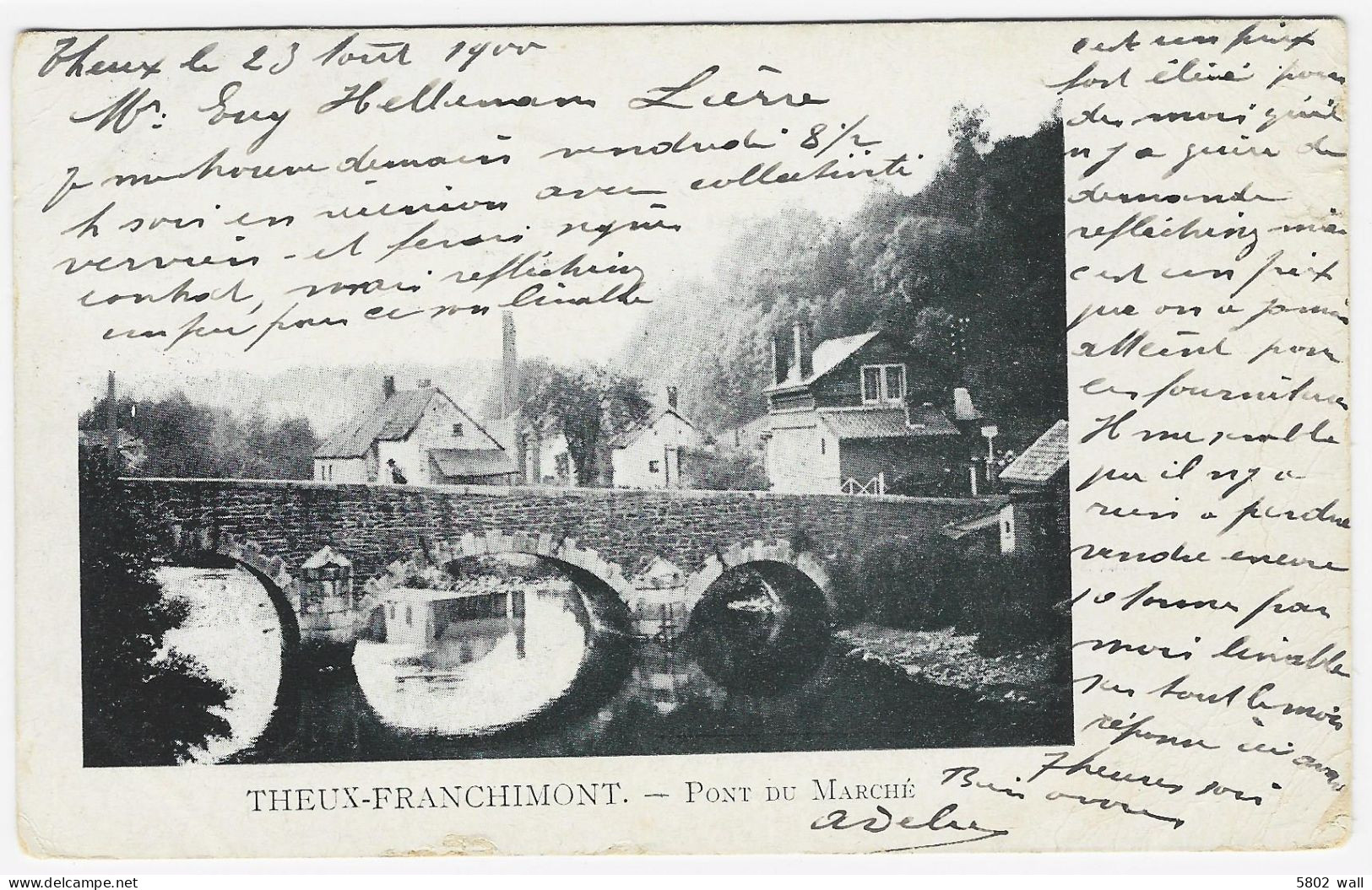 THEUX-FRANCHIMONT : Pont Du Marché - 1900 - Theux