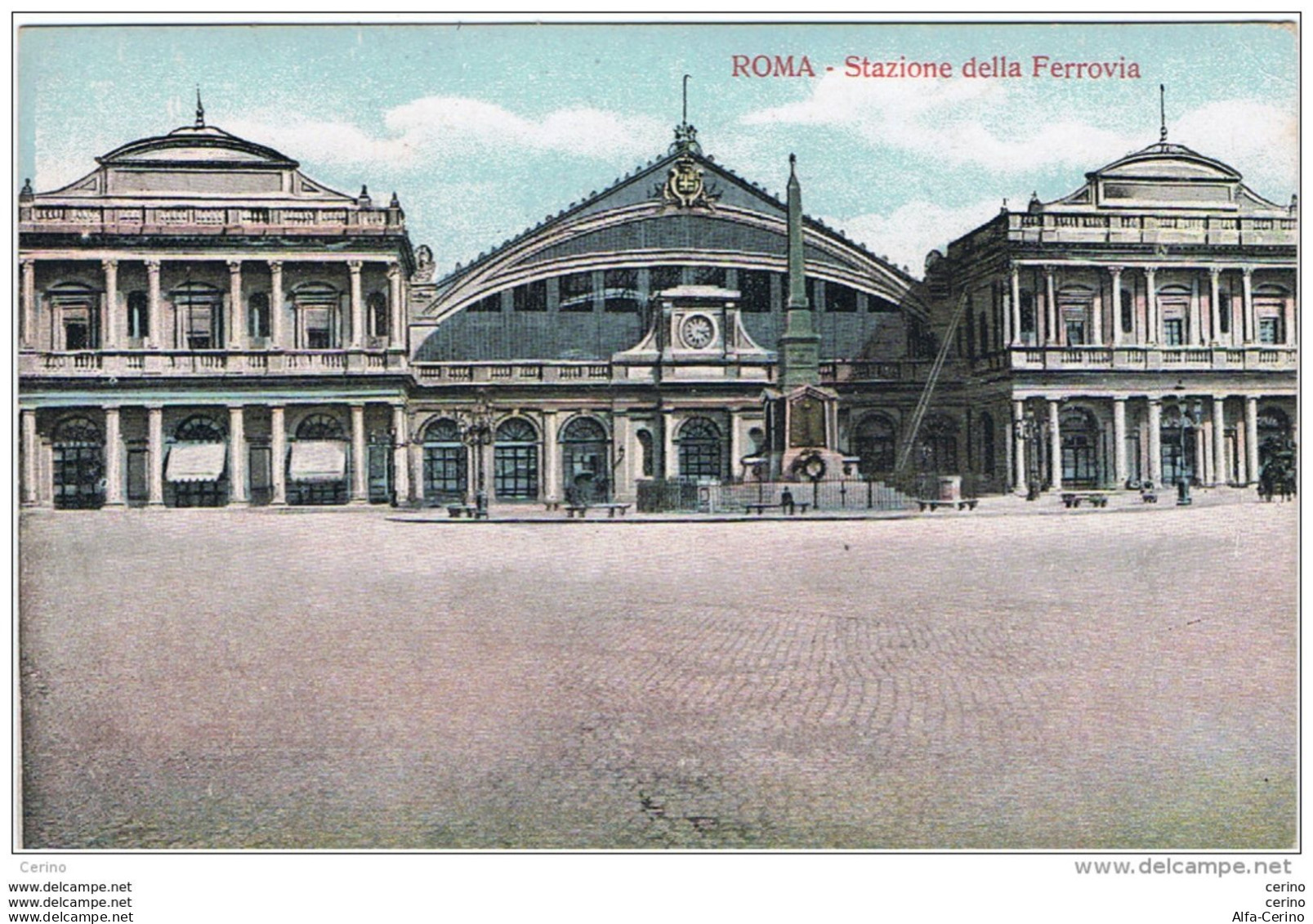 ROMA:  STAZIONE  (BIANCHI)  DELLA  FERROVIA  -  FP - Stazione Termini