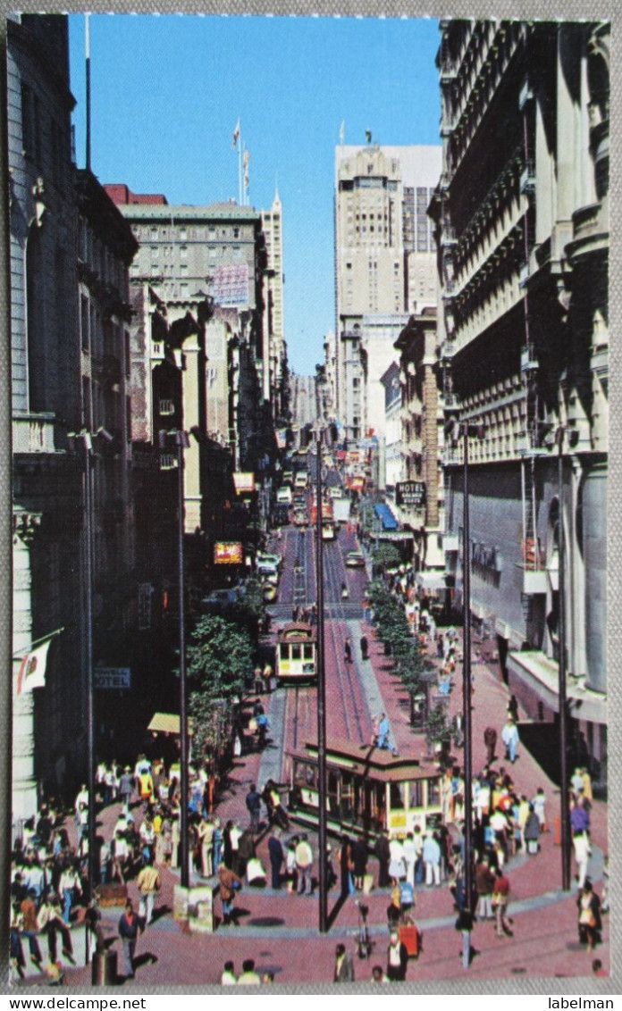 USA UNITED STATES CALIFORNIA SAN FRANCISCO POWELL MARKET CABLE ANSICHTSKARTE CARTOLINA POSTCARD CARTE POSTALE POSTKARTE - San Francisco