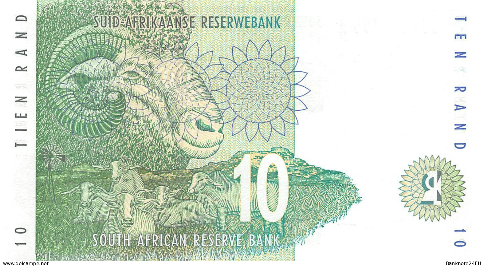 South Africa 10 Rand 1993 Unc Pn 123a - Südafrika